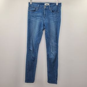 Paige Verdugo Ankle Skinny Jeans Medium Wash Blue